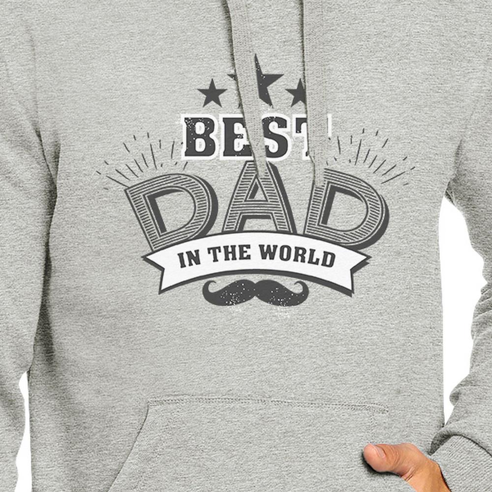 Best Dad In The World Unisex Grey Hoodie Christmas