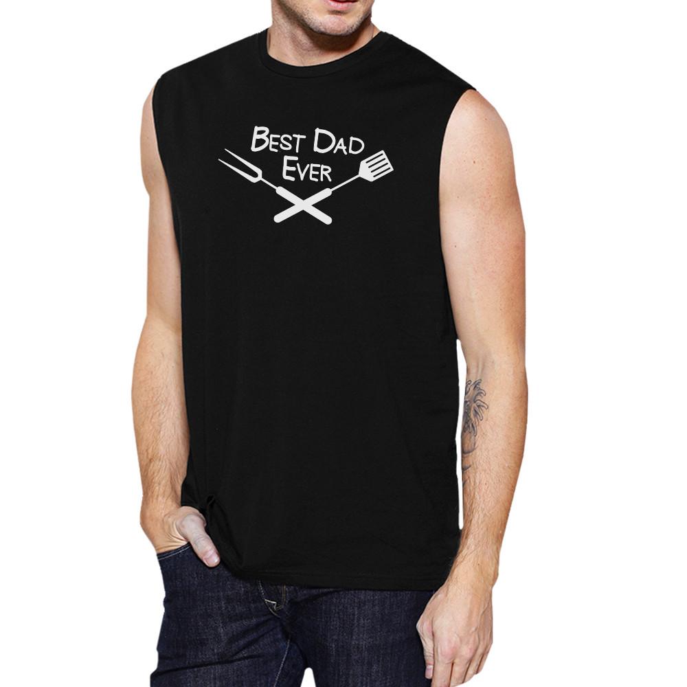 Best Bbq Dad Mens Black Muscle Top Humorous