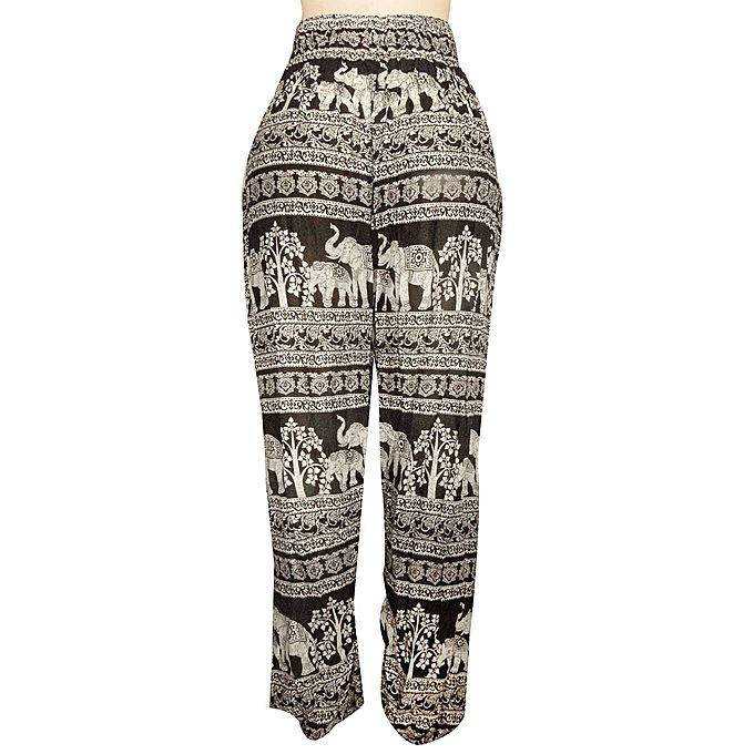 African Boho High Waist Summer Pants