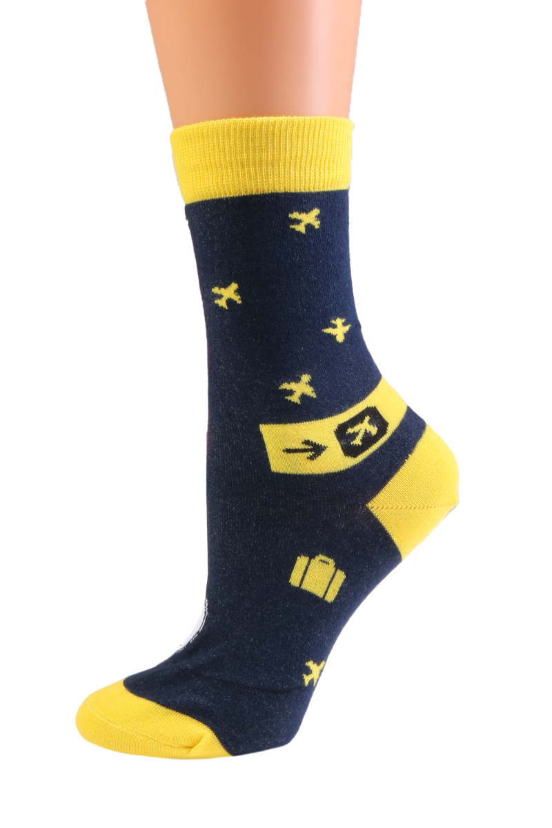 ARRIVALS travel-themed cotton socks