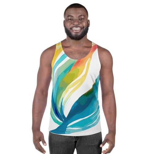 Mens Stretch Fit Tank Top, Strength and Courage Design