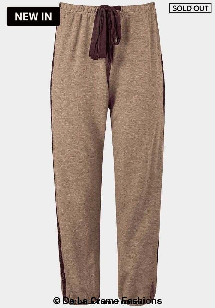 Secret Treasures Ladies Fleece Line Sleepwear Pants with Elastic Waistband and Drawstring