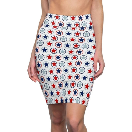 Womens Skirt, Stars and Stripes Pencil Skirt, 94158