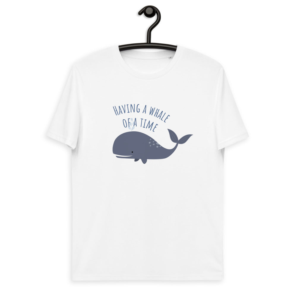 Having a Whale of a time Unisex organic cotton t-shirt
