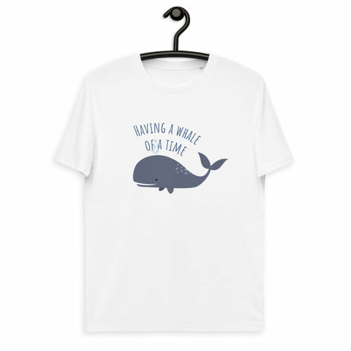Having a Whale of a time Unisex organic cotton t-shirt
