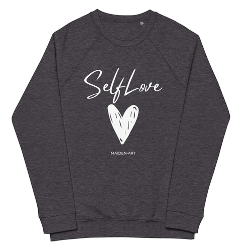 Organic sweatshirt SELF LOVE Unisex organic raglan sweatshirt