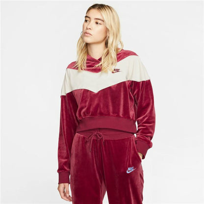 Women’s Hoodie Nike Sportswear Heritage Dark Red
