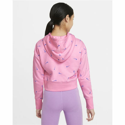 Hooded Sweatshirt for Girls Nike Print Pink