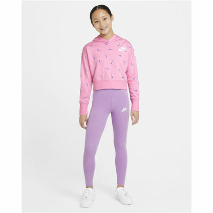 Hooded Sweatshirt for Girls Nike Print Pink