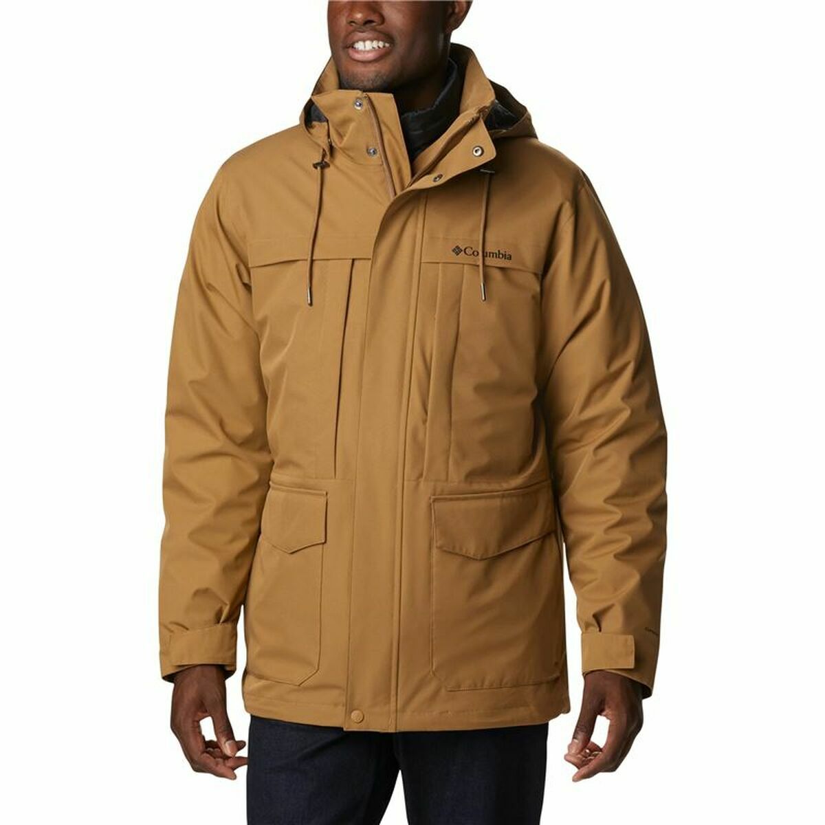 Adult-sized Jacket Columbia Stuart Island Interchange Brown 2-in-1