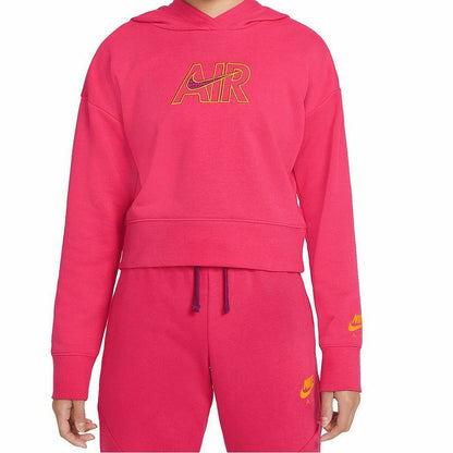 Hooded Sweatshirt for Girls  CROP HOODIE  Nike DM8372 666  Pink