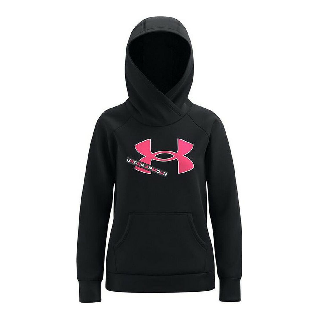 Hooded Sweatshirt for Girls Under Armour Fleece Logo Black