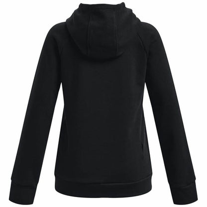 Hooded Sweatshirt for Girls Under Armour Rival Big Logo Black