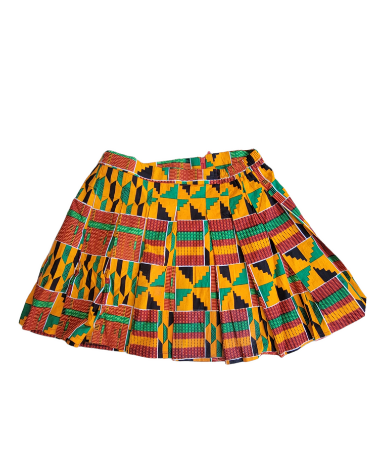 African mini kente skirt also summer wear