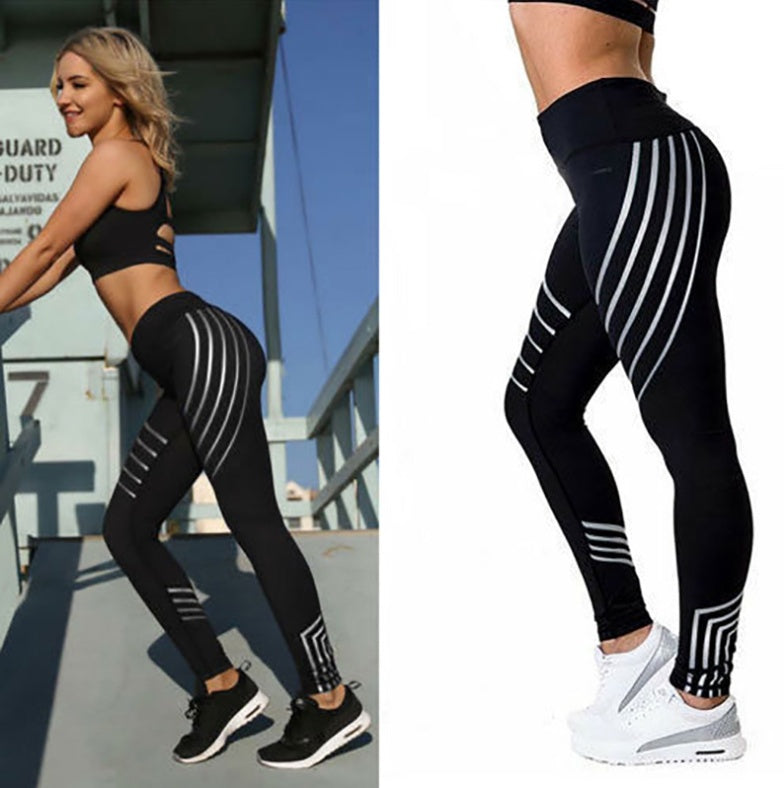 Night Glowing Women Workout Leggings - RADA LONDON