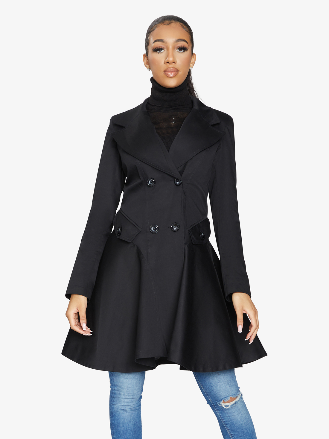 Spring/Summer Double Breasted Skater Coat (1102-SP)