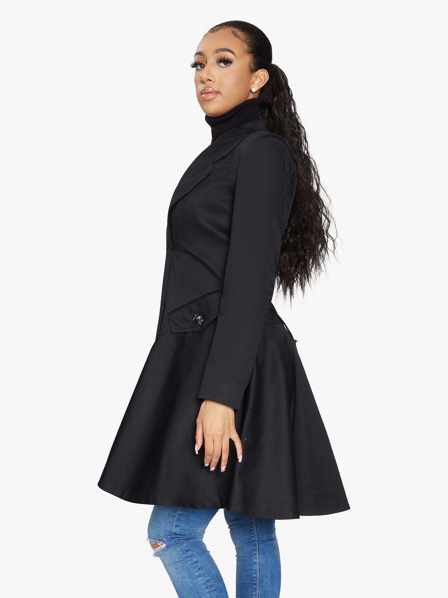 Spring/Summer Double Breasted Skater Coat (1102-SP)