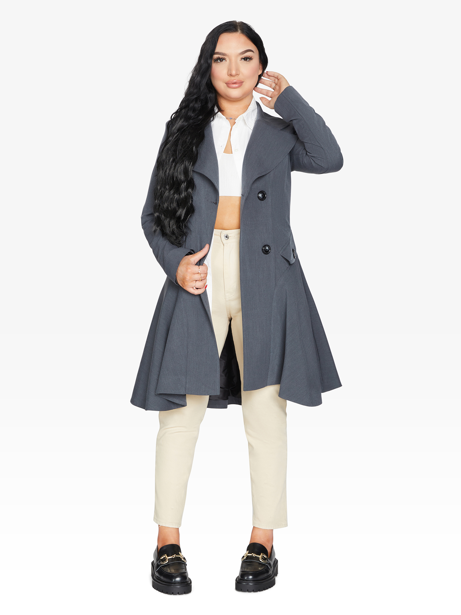 Spring/Summer Double Breasted Skater Coat (1102-SP)