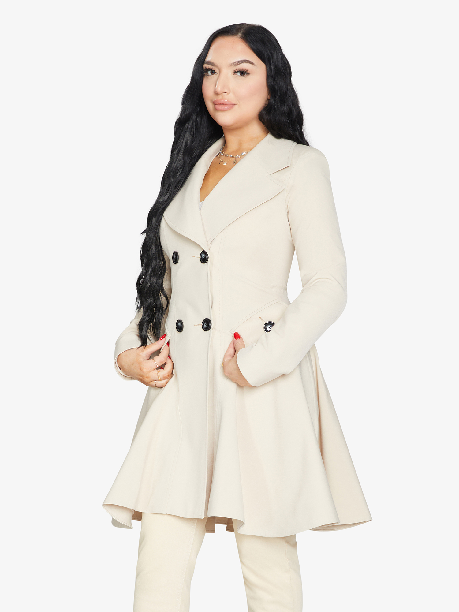 Spring/Summer Double Breasted Skater Coat (1102-SP)