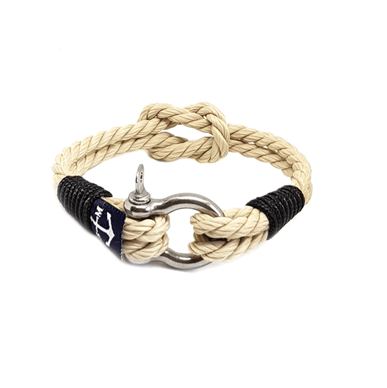 Classic Rope and Black Cord Nautical Bracelet