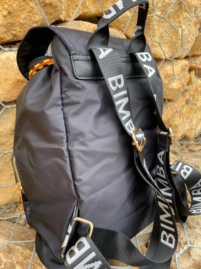 Belted Blue Backpack