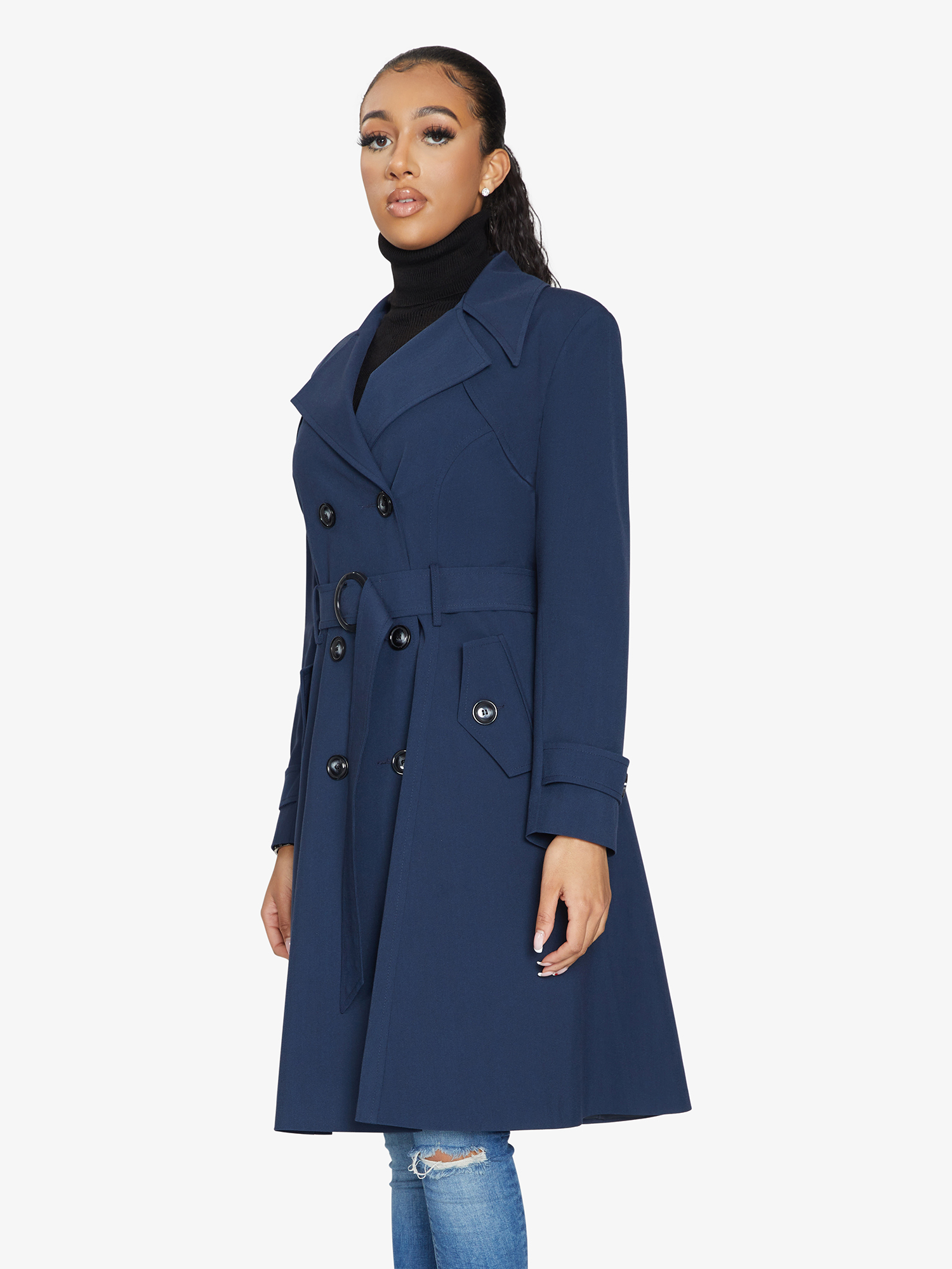 Spring/Summer Double Breasted Trench Mac Coat (1201-SP)