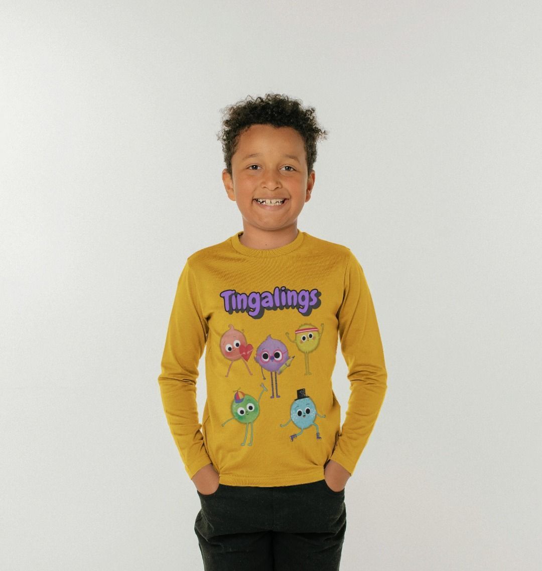 Organic Childrens Long-Sleeved T-shirt (Tingalings)