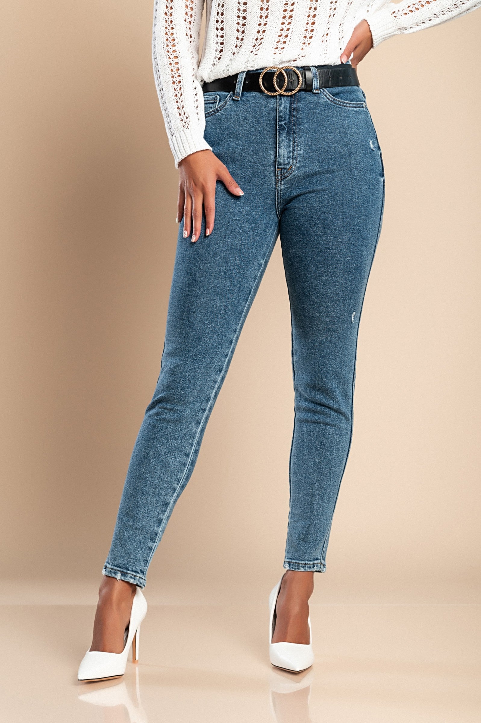 Skinny stretch jeans, blue