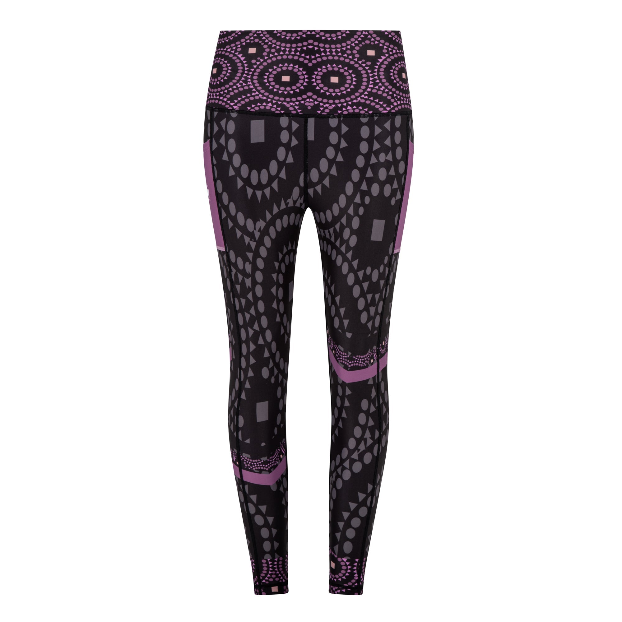 Signature On Purple Splash Leggings (Side Pocket)