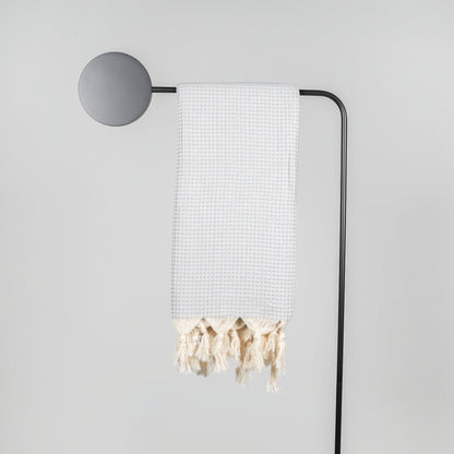 Handwoven Turkish Towel Wafflepique | Grey