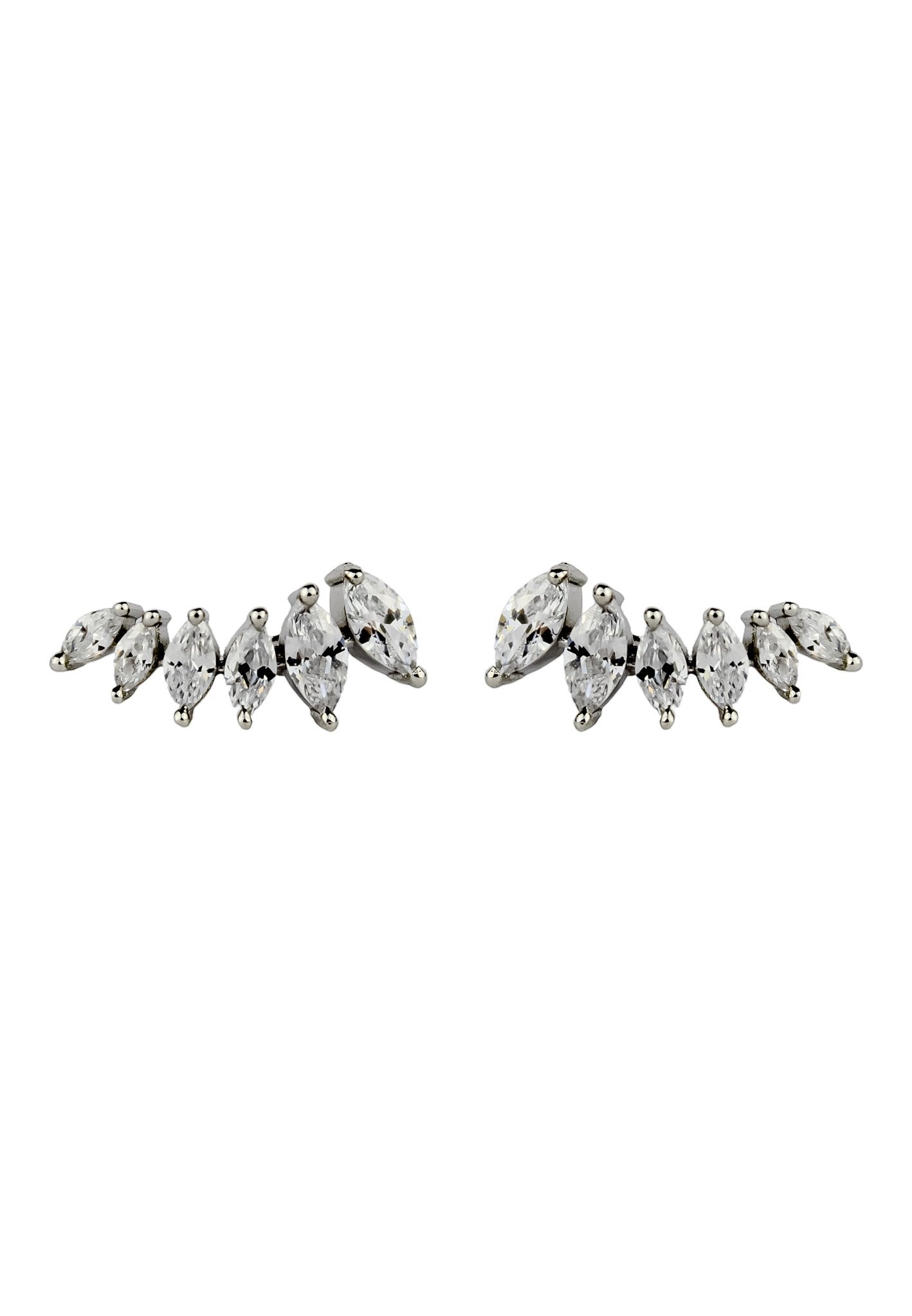 Silver Stepping Earrings