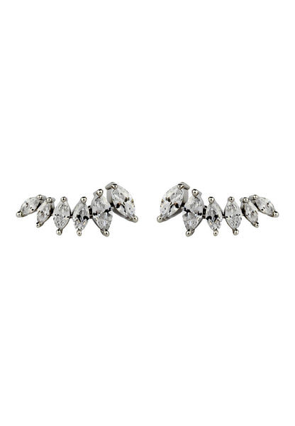 Silver Stepping Earrings