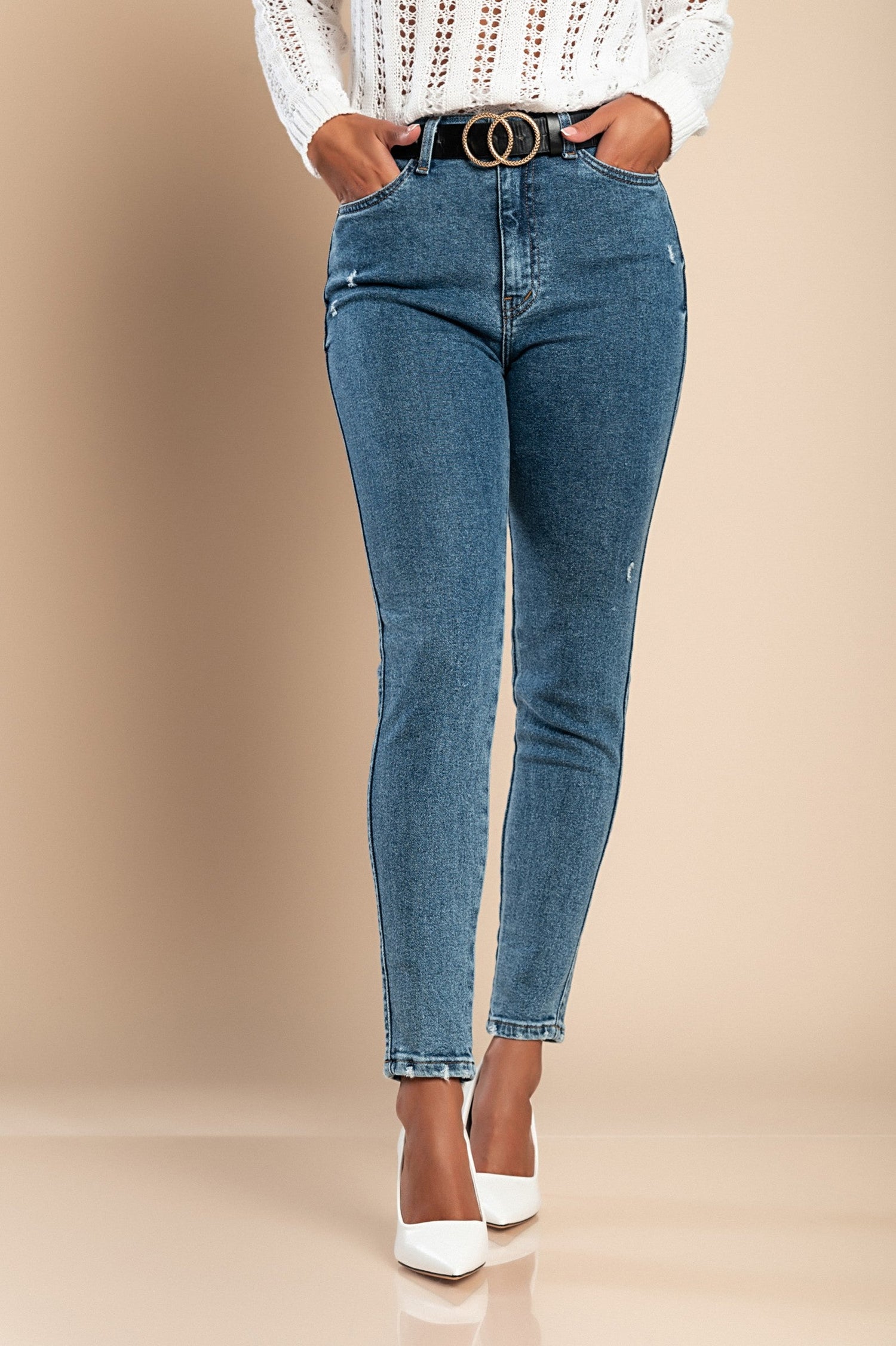 Skinny stretch jeans, blue