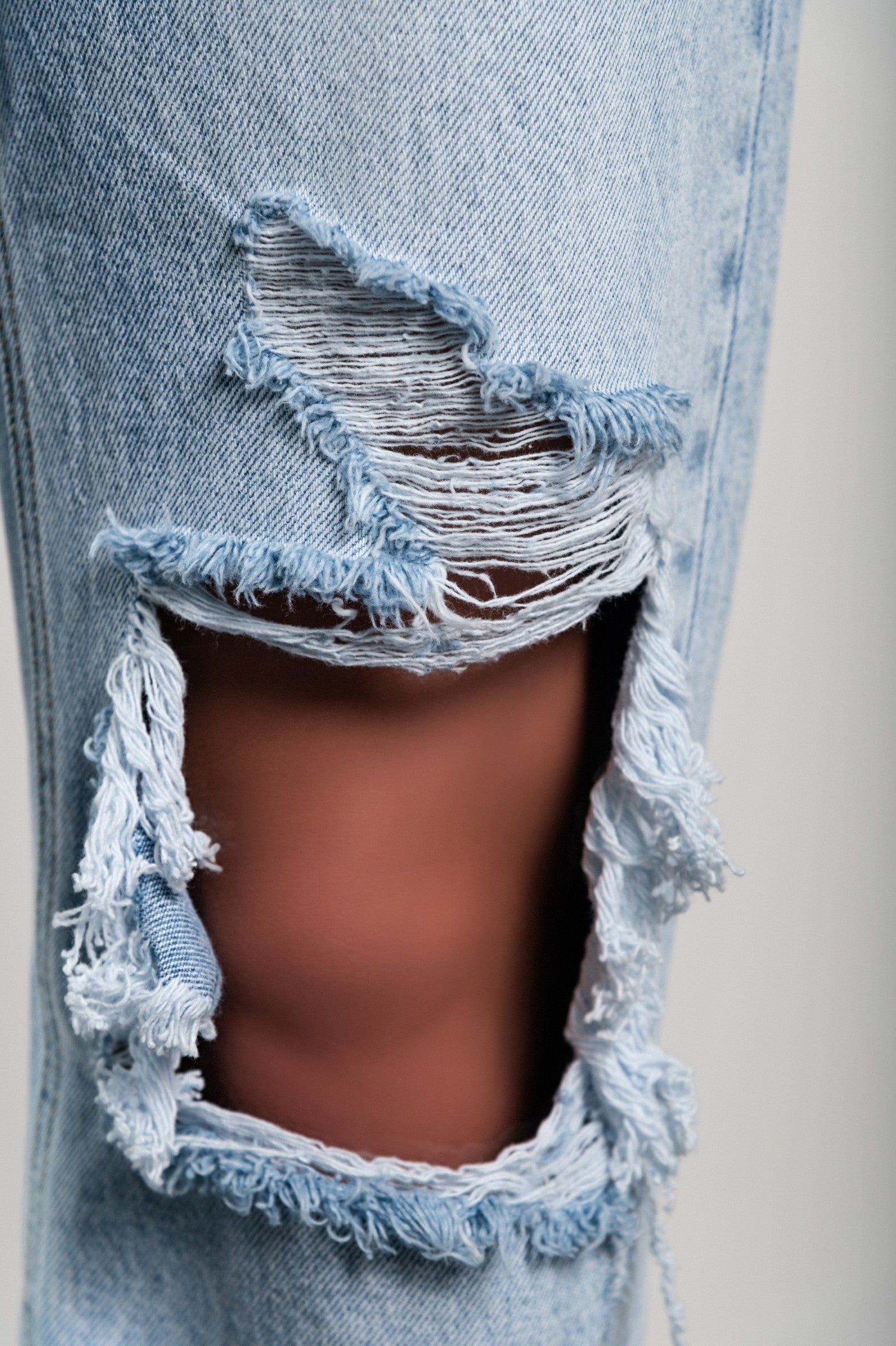 Ripped Straight Jeans Lumina, Light Blue