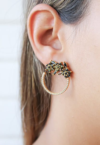 Golden Salamander Earrings