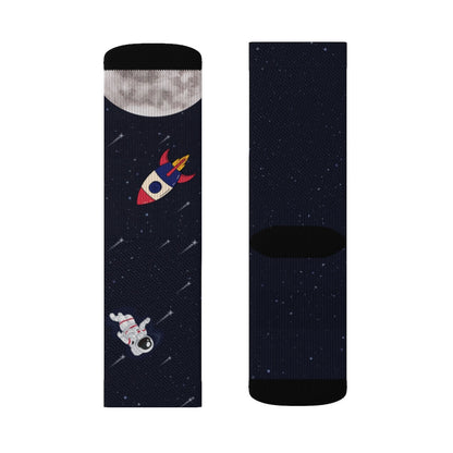 Astronaut and Space Funny Novelty Socks