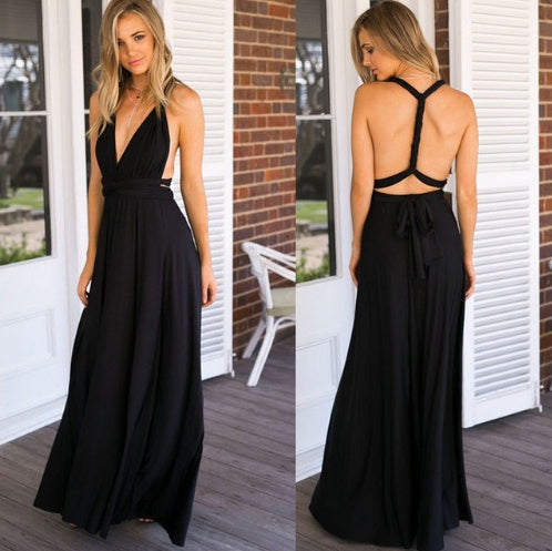 Bandage Convertible Boho Maxi-jurk