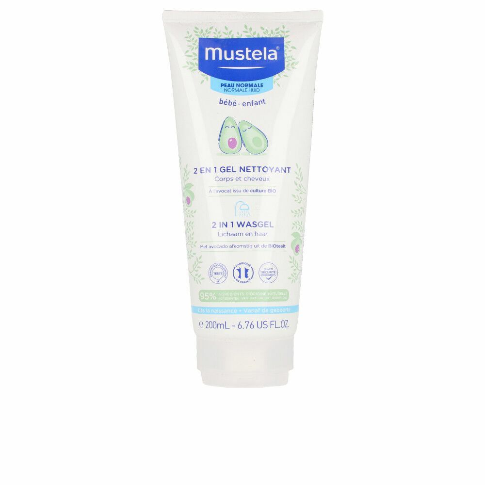 Shower Gel Mustela Baby 2-in-1 Body Hair (200 ml)