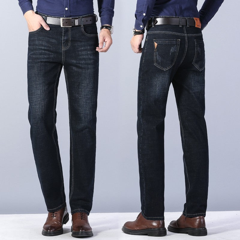 Loose Straight Casual Work Jeans For Men - RADA LONDON