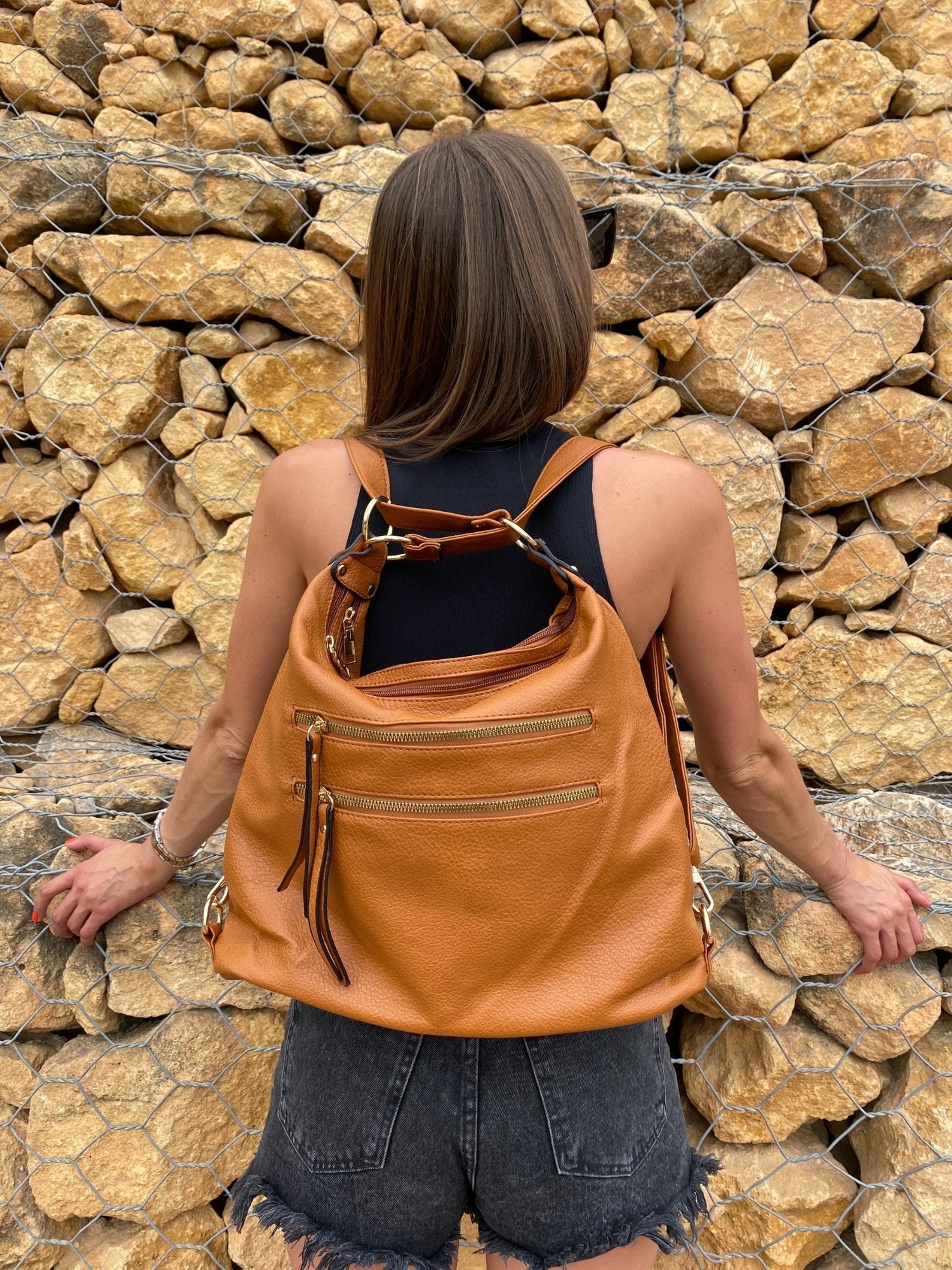 Quilted Pink Backpack