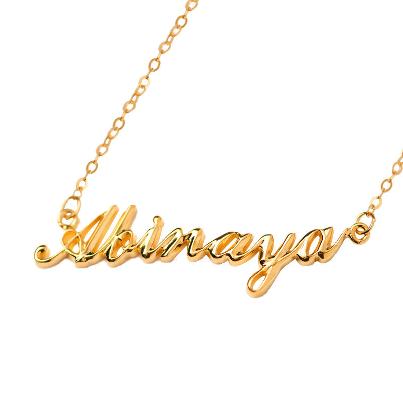 Full Silver Name Necklace - silver name necklace