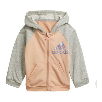 Children’s Tracksuit Adidas Full-Zip Blush Salmon