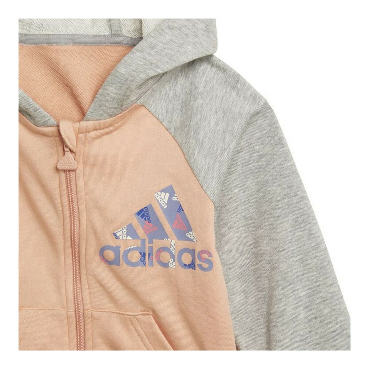 Children’s Tracksuit Adidas Full-Zip Blush Salmon