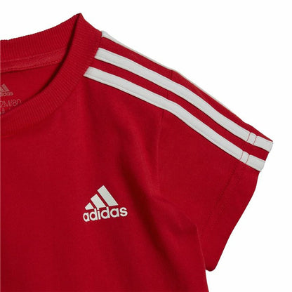 Sports Outfit for Baby Adidas Three Stripes Red