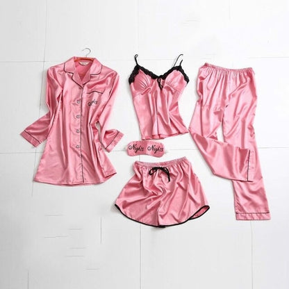 5 Pieces Homewear Home Suit 2025 Summer Pajamas