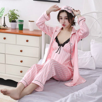 5 Pieces Homewear Home Suit 2025 Summer Pajamas