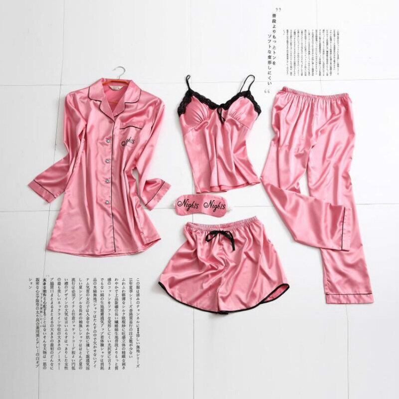 5 Pieces Homewear Home Suit 2025 Summer Pajamas