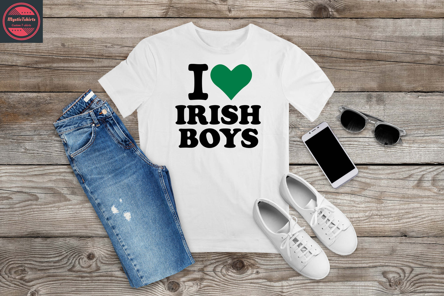 216. I LOVE IRISH BOYS, Custom Made Shirt, Personalized T-Shirt,