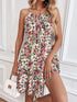 Floral Print Dress With Elastic Waist Design - RADA LONDON