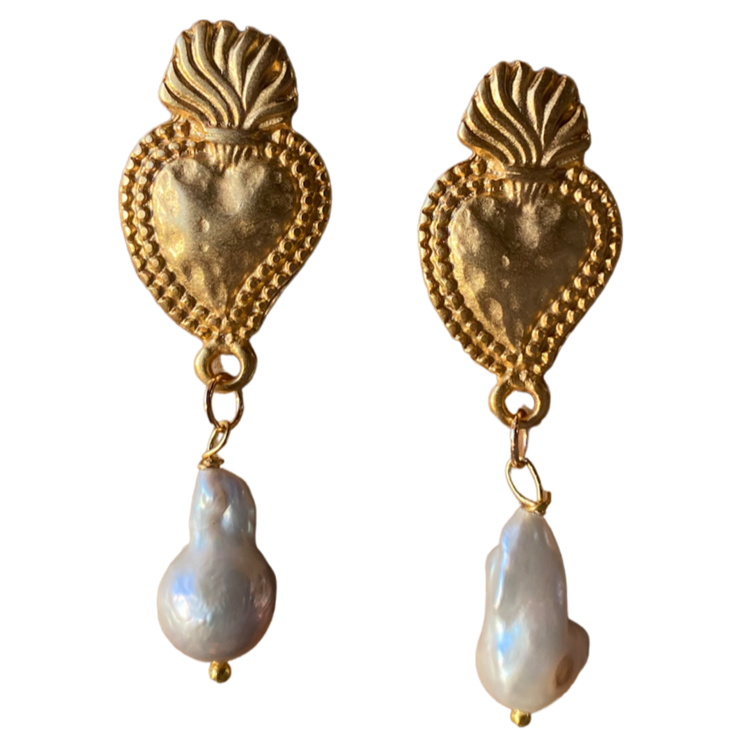 SACRED HEART EX VOTO EARRINGS